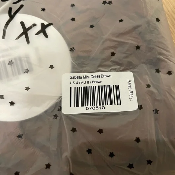 NWT Princess Polly Sabella Mini Dress Brown 4 - Picture 6 of 8